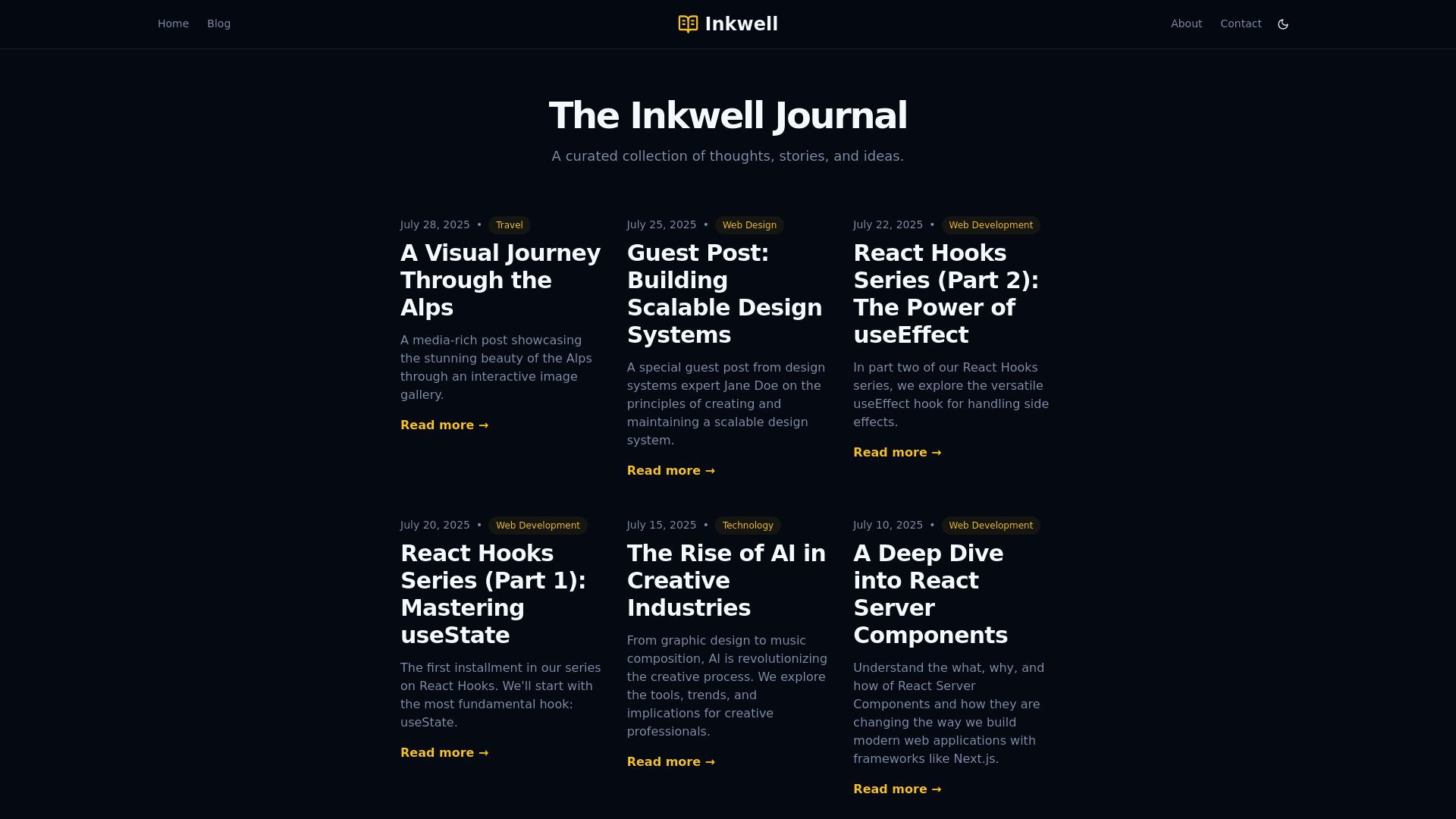 Layout preview for Minimal List